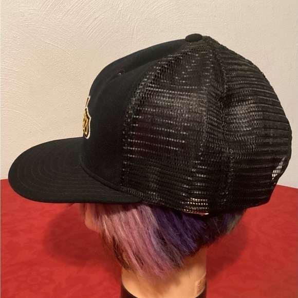 VINTAGE 90s Pittsburgh Steelers NFL Trucker Hat w Mesh Snapback AJD Sz L BallCap - Picture 4 of 7